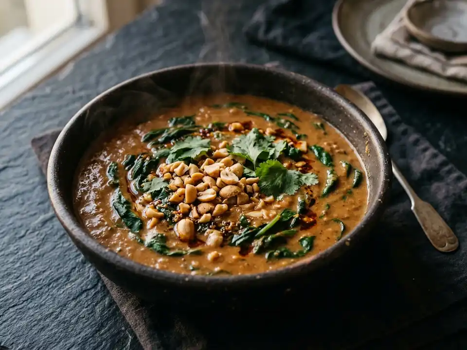 Erdnusssuppe westafrikanischer Art