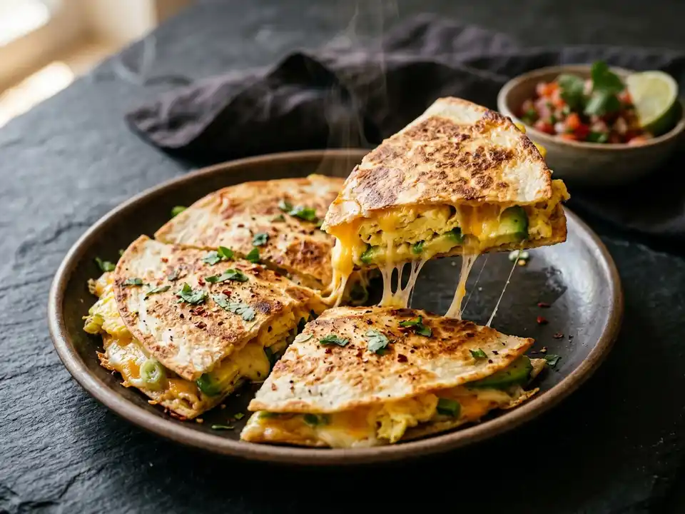 Frühstücks-Quesadilla mit Ei