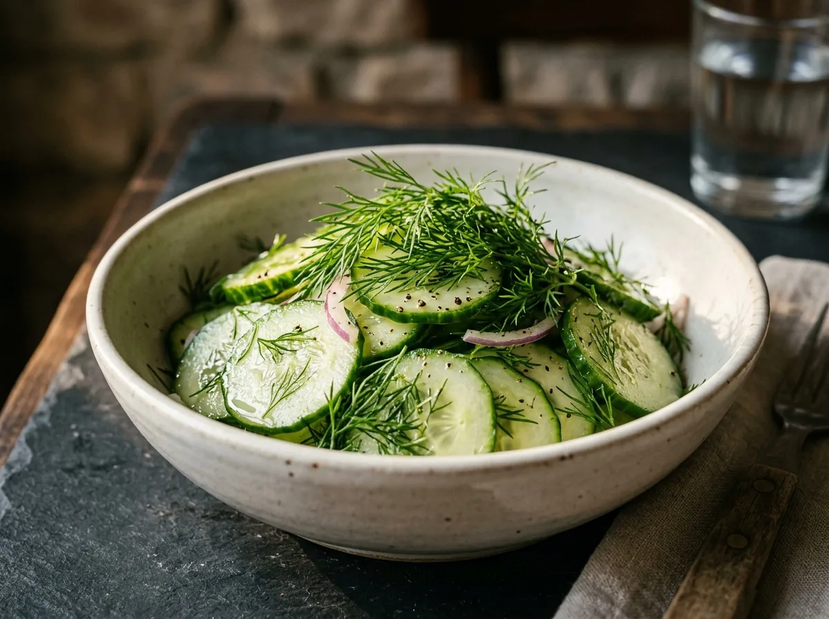 Gurkensalat mit Dill