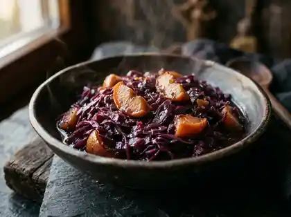 Apfelrotkohl