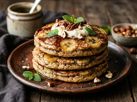Bananen-Pancakes ohne Zucker