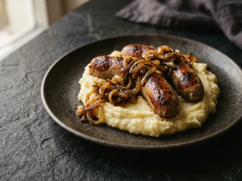 Bratwürste mit Kartoffelpüree