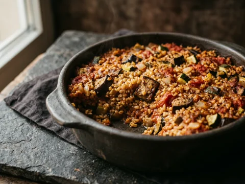 Bulgur-Auflauf