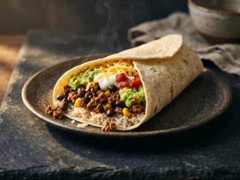 Burrito mit Rinderhack