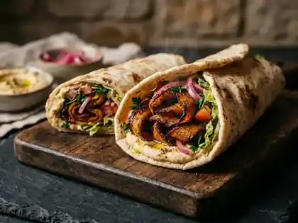 Butternut-Kürbis-Shawarma