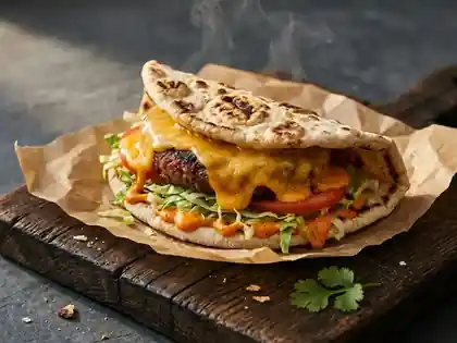 Flatbread Cheeseburger Tacos
