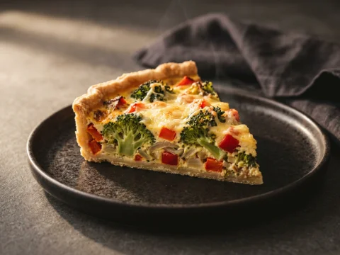 Gemüse-Quiche mit Mürbeteig