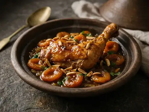 Hähnchen-Tajine mit Aprikosen