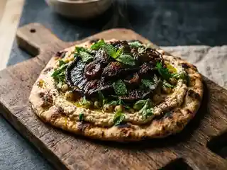 Harissa-Pilz-Flatbread