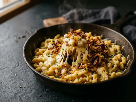 Kässpätzle mit Röstzwiebeln