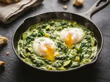 Klassisches Grünes Shakshuka