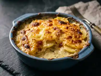 Klassisches Kartoffelgratin mit Sahne