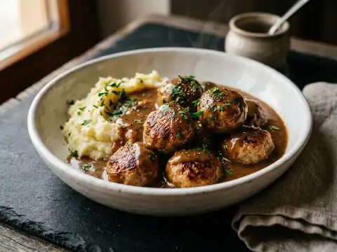 Köttbullar mit Rahmsauce