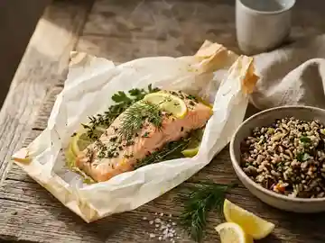 Lachs en papillote