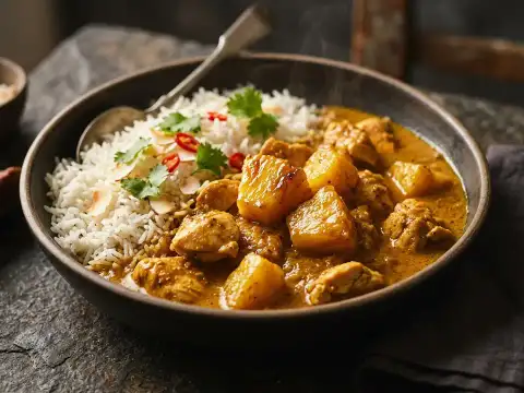 Madras Curry mit Ananas