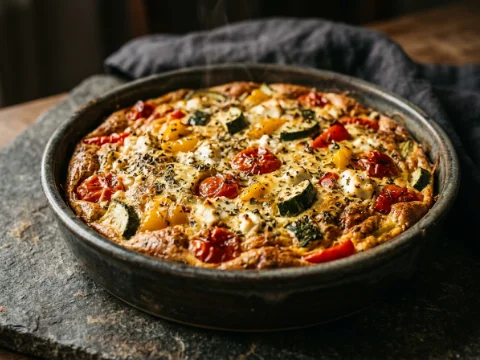 Meal-Prep-Frittata mit Ofengemüse