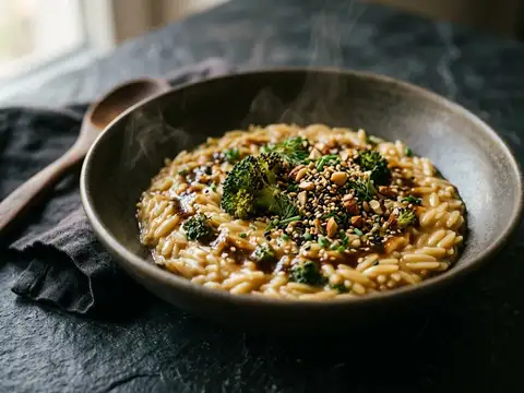 Miso-Brokkoli-Orzo