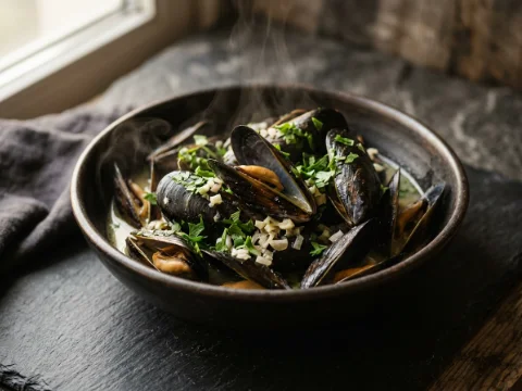 Moules Marinières – Muscheln in Weißwein
