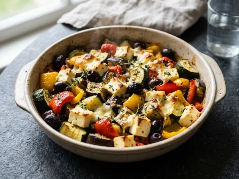 Ofengemüse mit gebackenem Feta