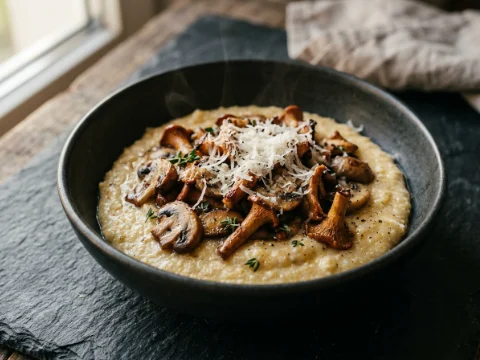 Polenta mit Pilzen