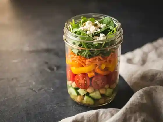 Prep-Salat im Glas – 5 Tage Vorrat