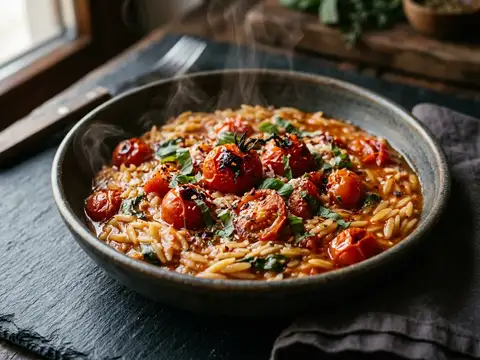 Scharfes Tomaten-Orzo
