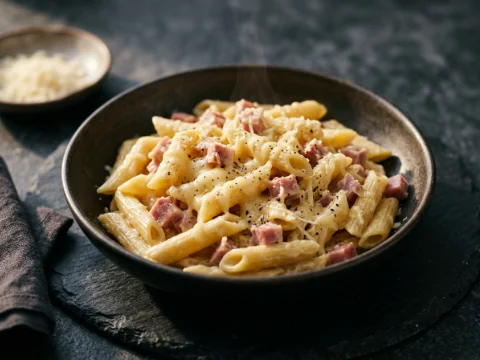 Schinken-Käse-Nudeln