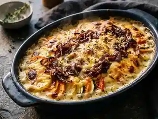 Sommerliches Kartoffelgratin