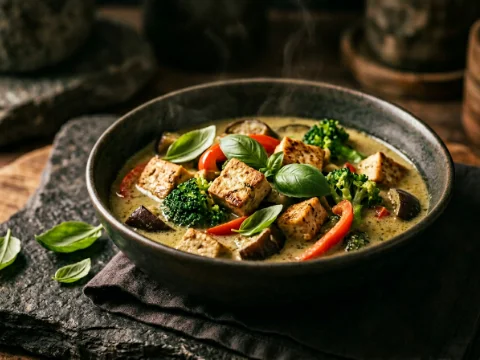 Thai-Curry mit Tofu vegan