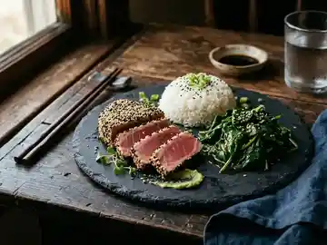 Thunfischsteak mit Sesamkruste
