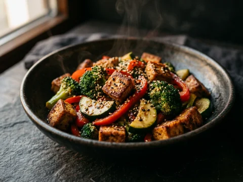 Knusprige Tofu-Pfanne