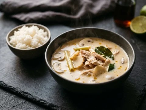 Tom Kha Gai mit Jasminreis