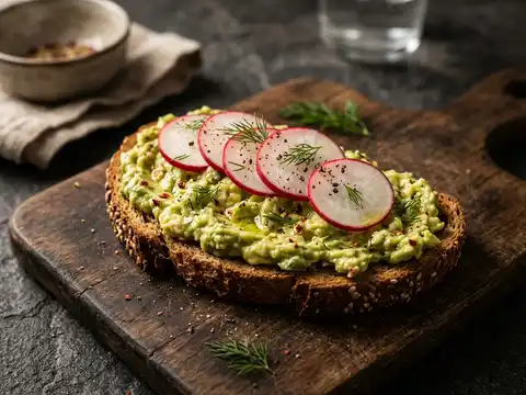 Veganer Avocado-Aufstrich auf Vollkornbrot