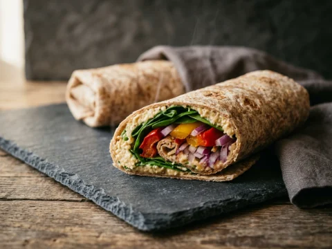 Meal-Prep-Wraps für unterwegs