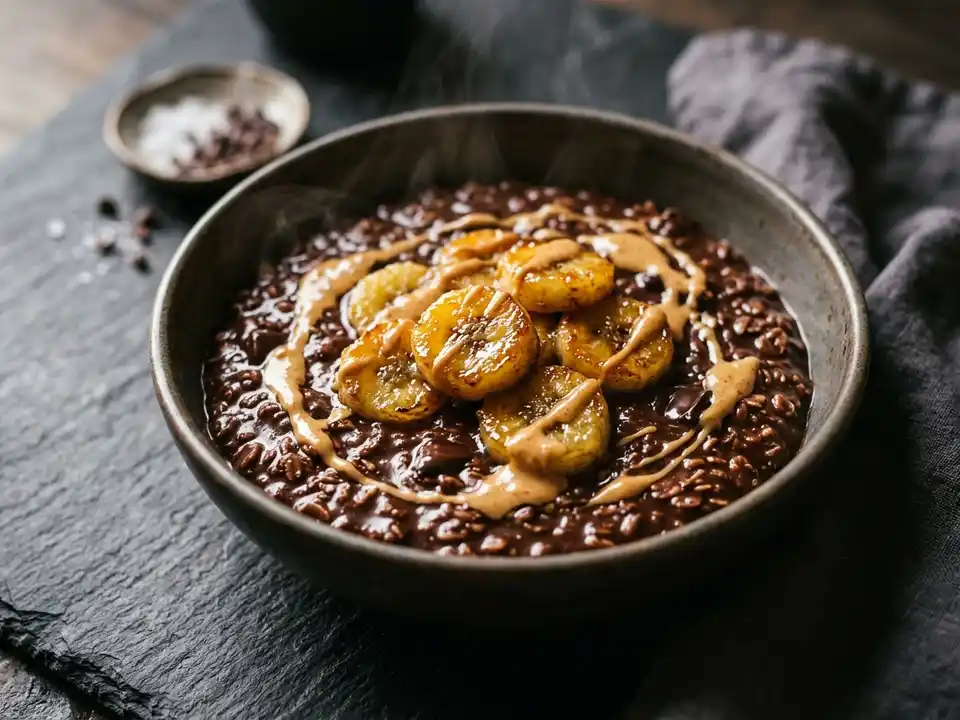Schoko-Bananen-Porridge