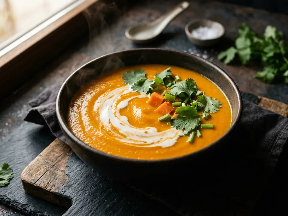 Süßkartoffel-Kokos-Suppe